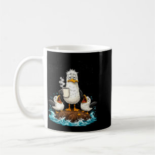 Funny Dad Seagull Fathers Day Seagulls Humour Ocea Coffee Mug