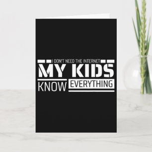 Funny Dad Shirt From Kids Men Funny Fathers Day Da Card