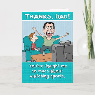 Funny Dad Sports Nut Father's Day Card