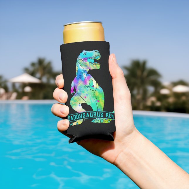 Funny Dad T Rex Quote Seltzer Can Cooler (In Situ Pool)