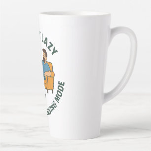 Funny Dad T-Shirt Energy Saving Mode Latte Mug