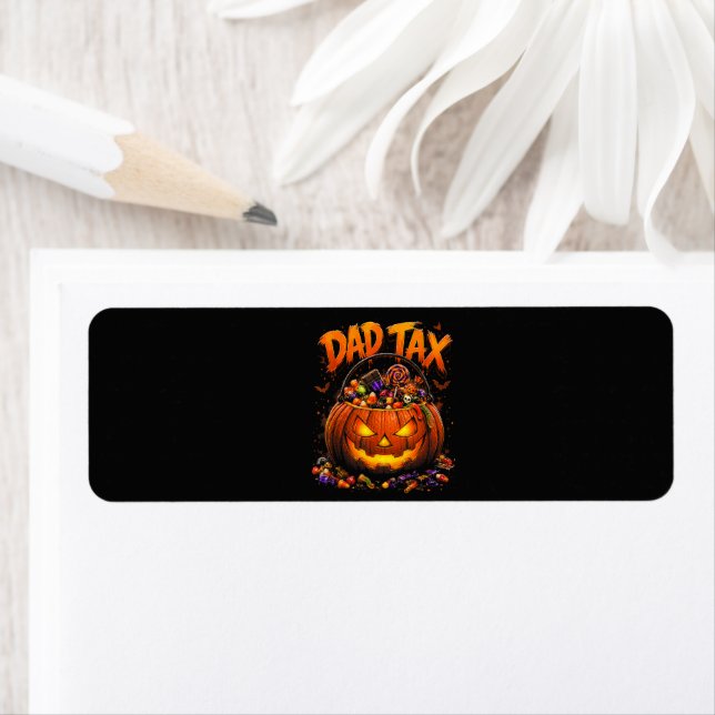 Funny Dad Tax Halloween Pumpkin (Insitu)