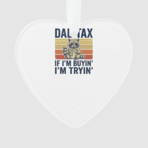 Funny Dad Tax Racoon Vintage Graphic T-Shirt_1 Ornament