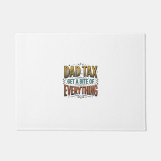 Funny Dad Tax Vintage Engraving Shirt Design_1 Doormat