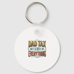 Funny Dad Tax Vintage Engraving Shirt Design_1 Key Ring