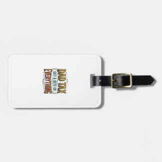 Funny Dad Tax Vintage Engraving Shirt Design_1 Luggage Tag
