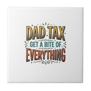 Funny Dad Tax Vintage Engraving Shirt Design_1 Tile