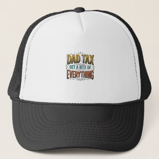 Funny Dad Tax Vintage Engraving Shirt Design_1 Trucker Hat