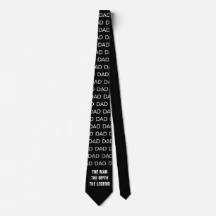 Funny Dad The Man The Myth The Legend Father's Day Tie