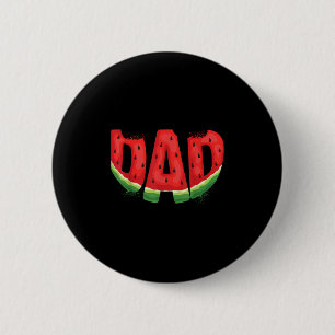 Funny Dad Watermelon Summer Fruit Family Matching 6 Cm Round Badge