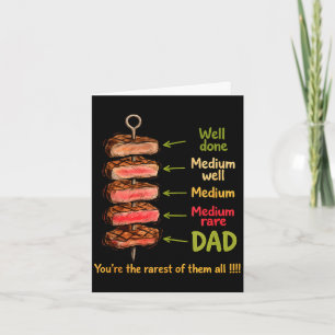 Funny dad you’re the rarest of bbq father’s day card