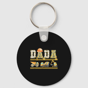 Funny Dada Construction Excavator Kids Matching Fa Key Ring