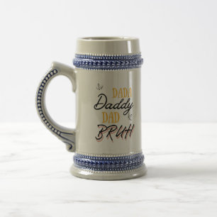 Funny Dada Daddy Dad Bruh Awesome Father's Day  Beer Stein