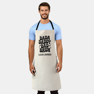 Funny Dada Daddy Dad Bruh Fathers day gift for dad Apron