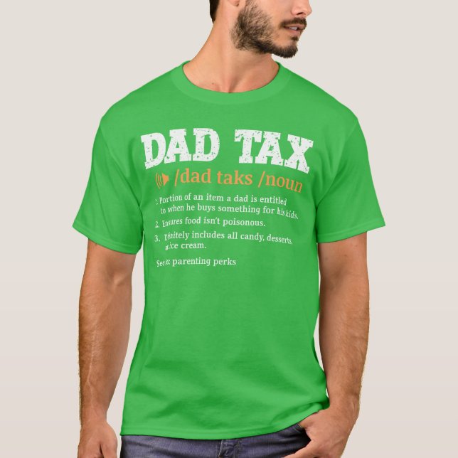 Funny Dada Definition Retro Vintage family T-Shirt (Front)
