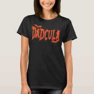 Funny Dadcula Halloween Dad Costume Bat Vampire Da T-Shirt