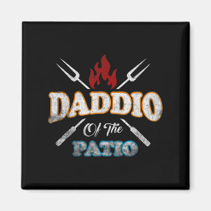 Funny Daddio Of The Patio Fathers Day Bbq Grill Qu Magnet