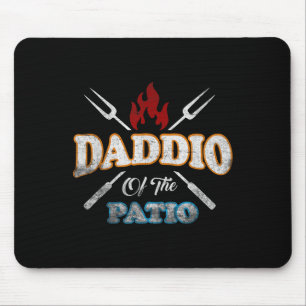Funny Daddio Of The Patio Fathers Day Bbq Grill Qu Mouse Pad