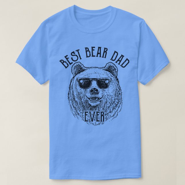Funny Daddy Bear - Best Bear Dad Ever Premium  T-Shirt (Design Front)