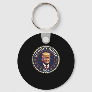 Funny Daddy's Home 2024 Trump We Won Took America Key Ring