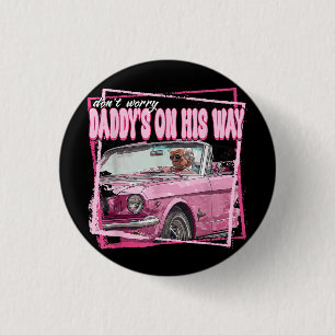 Funny Daddy's Home Trump Pink 2024 Take America Ba 3 Cm Round Badge