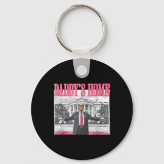 Funny Daddy's Home Trump Pink 2024 Take America Ba Key Ring