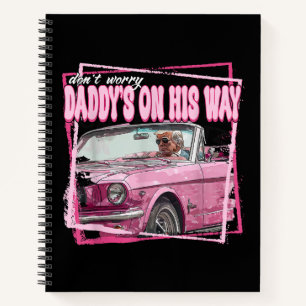 Funny Daddy's Home Trump Pink 2024 Take America Ba Notebook