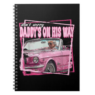 Funny Daddy's Home Trump Pink 2024 Take America Ba Notebook