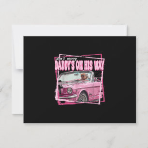 Funny Daddy's Home Trump Pink 2024 Take America Ba RSVP Card