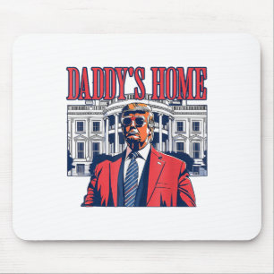 Funny Daddys Home Trump Pink 2024 Take America Bac Mouse Pad
