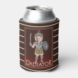 Funny Dadiator Father's Day Custom Dad Photo Can Cooler
