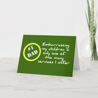 Funny Dadism, Best Dad Card