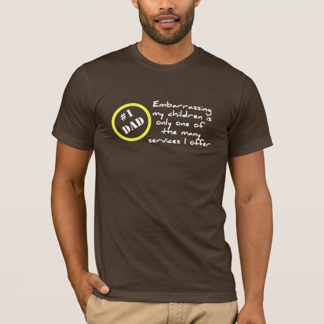 Funny Dadism, Best Dad T-Shirt (Front)