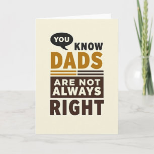 Funny Dads Illustration Card