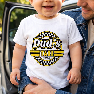 Funny Dads Taxi Service   New Father Humour Baby T-Shirt