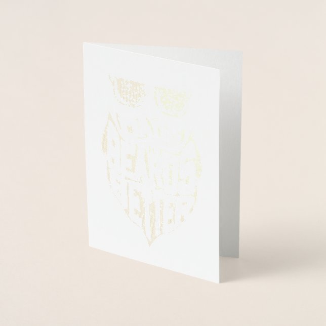 FUNNY DADS WITH BEARDS ARE BETTER FATHERS DAY FOIL CARD (Front)