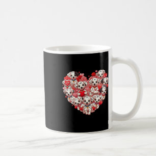 Funny Dalmatian Heart Valentine Dalmatian Womens M Coffee Mug