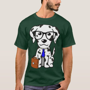 Funny Dalmatian Is On The Way To Work  T-Shirt