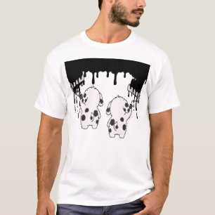 Funny Dalmatian Painters T-Shirt - Cute Dogs Paint