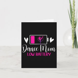 Funny Dance Mum For Mother's Day Black Dance Mama Card