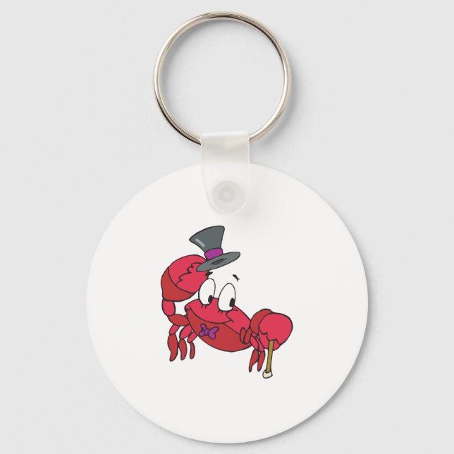 funny dancing crab key ring (Front)