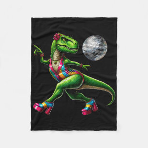 Funny Dancing Dinosaur1  Fleece Blanket