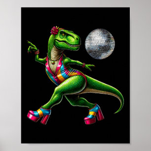 Funny Dancing Dinosaur1  Poster