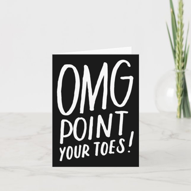 Funny Dancing Great Gift For Dance Teachers  Card (Front)