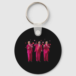 Funny Dancing Heart Kiss Valentine Key Ring