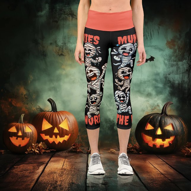 Funny Dancing Mummies the Word Capri Leggings (Funny Dancing Mummies the Word Capri Leggings Cover Photo)