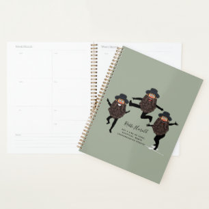 FUNNY Dancing RABBI Personalised with Text Planner