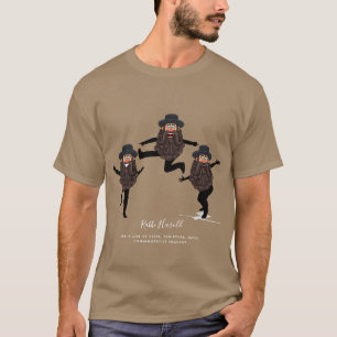 FUNNY Dancing RABBI Personalised with Text T-Shirt