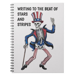 Funny Dancing Skeleton Notebook