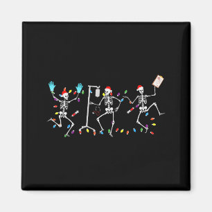 Funny Dancing Skeletons Nicu Er Nurse Registered N Magnet